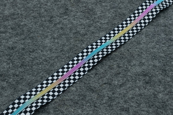 Zipper - Rainbow Checker 1m