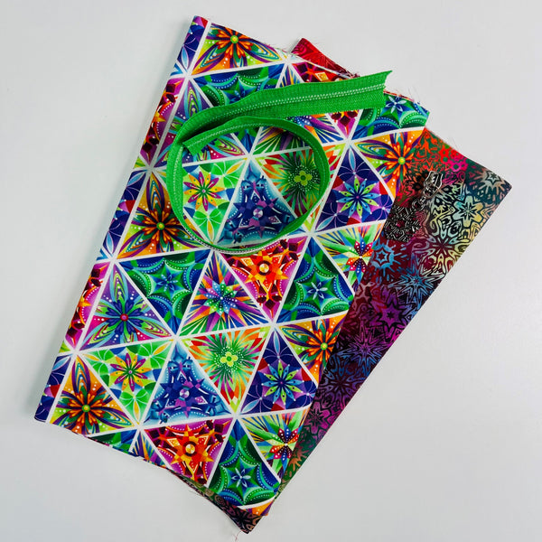 Handy Hexie Zipper Purse - Triangle Print Kit