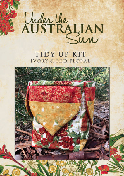 Tidy Up - Ivory & Red Floral - Kit