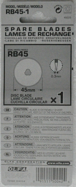 OLFA - 45mm Rotary Cutter Blade