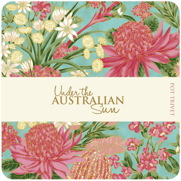 UTAS - Floral - Teal/Pink (0013-14)
