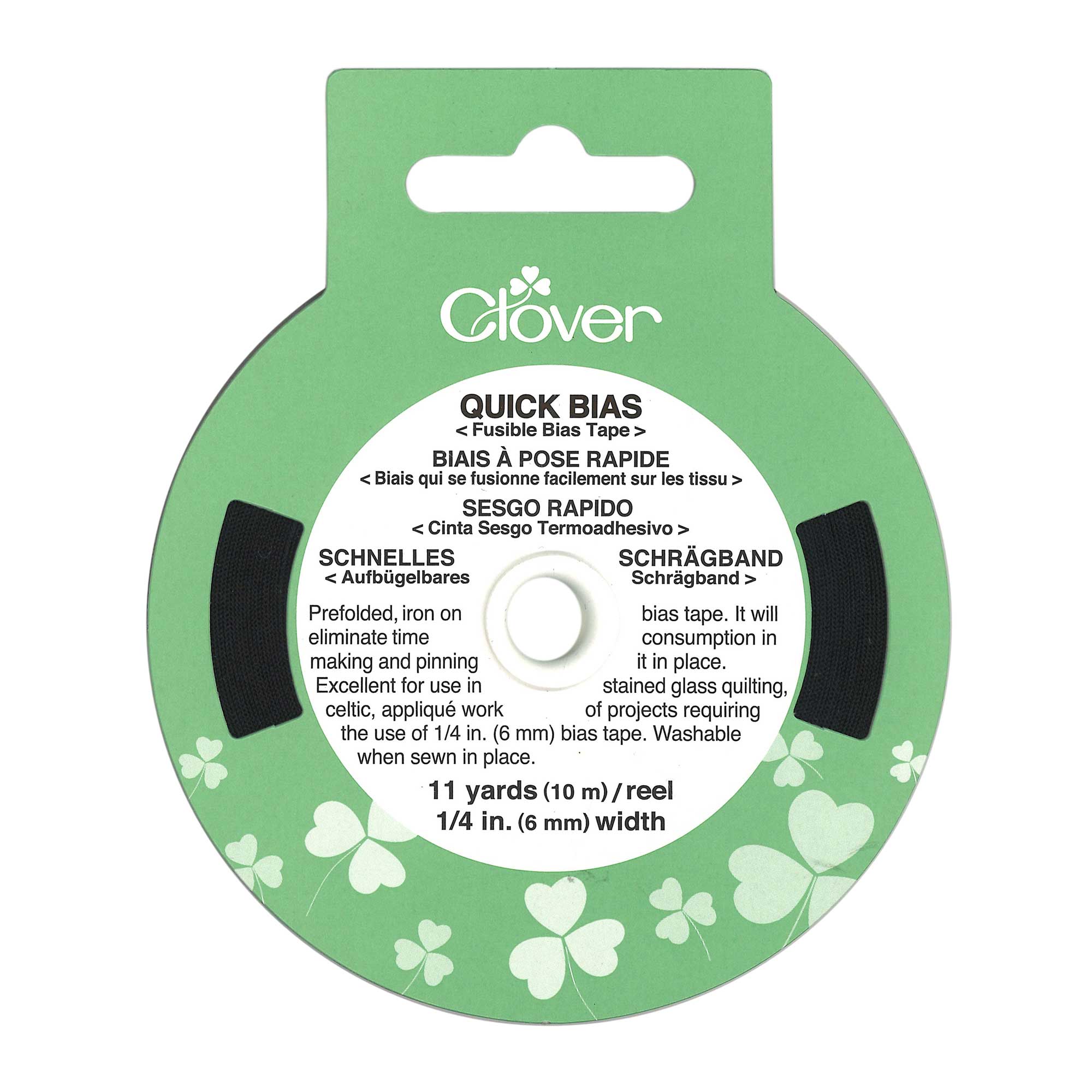 Clover - Black Bias Tape