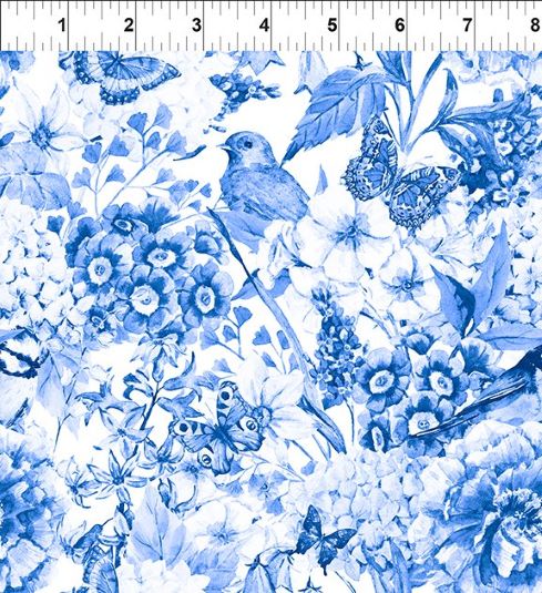 Periwinkle Spring Toile 4PS-1