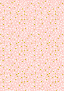 Sakura - Tiny Blossoms on Pink with Metallic Gold A920A