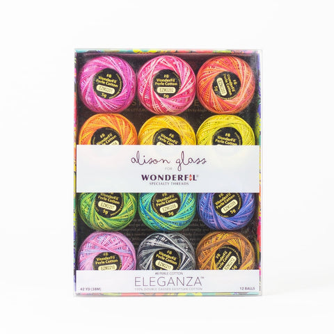 Alison Glass Eleganza Perle 8 Cotton Thread Collection - Stars (Variegated)