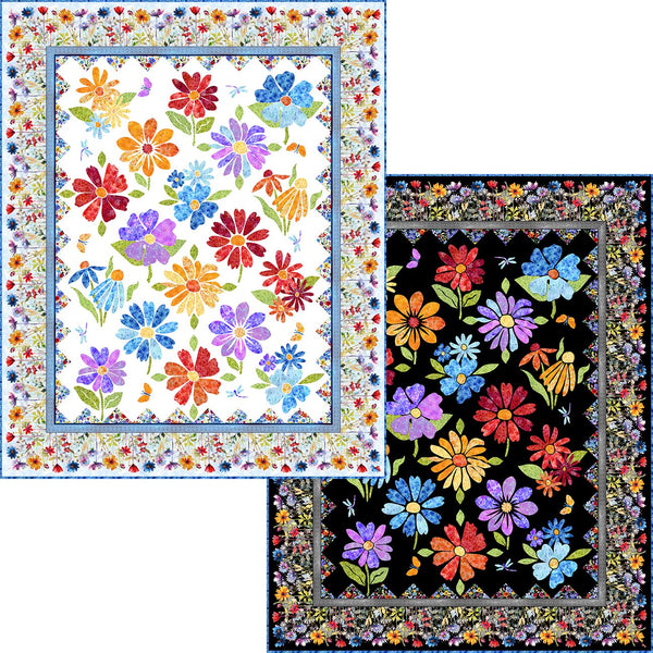 Blooming Day & Night - Applique Quilt Pattern BDN-AQP