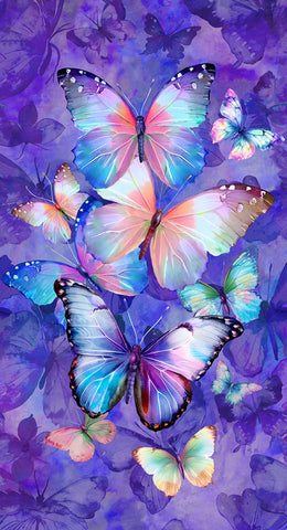 Timeless Treasures - Flutter CD3776 Purple