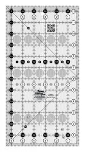 Creative Grids Square 6 1/2" x 12 1/2" Ruler