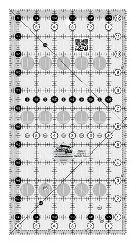 Creative Grids Square 6 1/2" x 12 1/2" Ruler