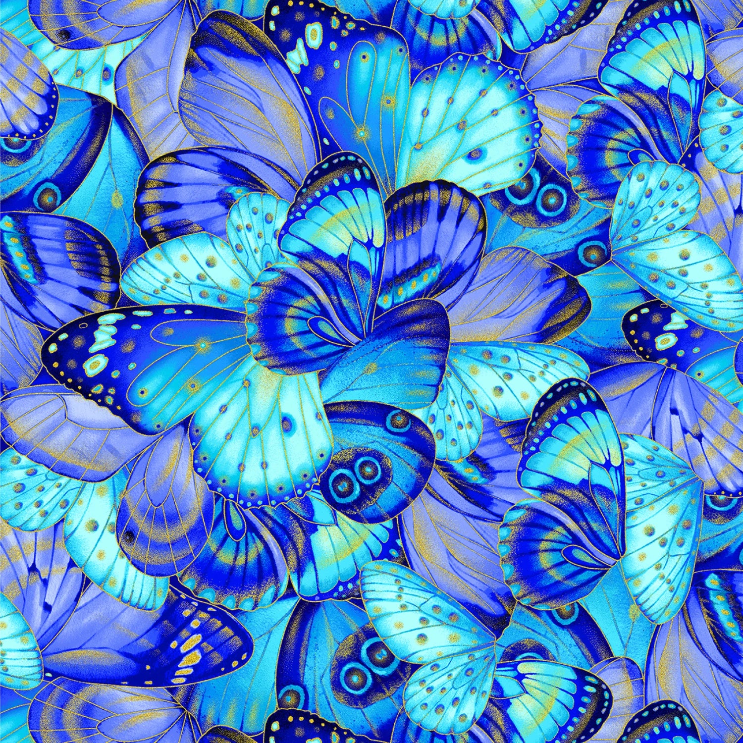 Multi Metallic Butterfly Wings