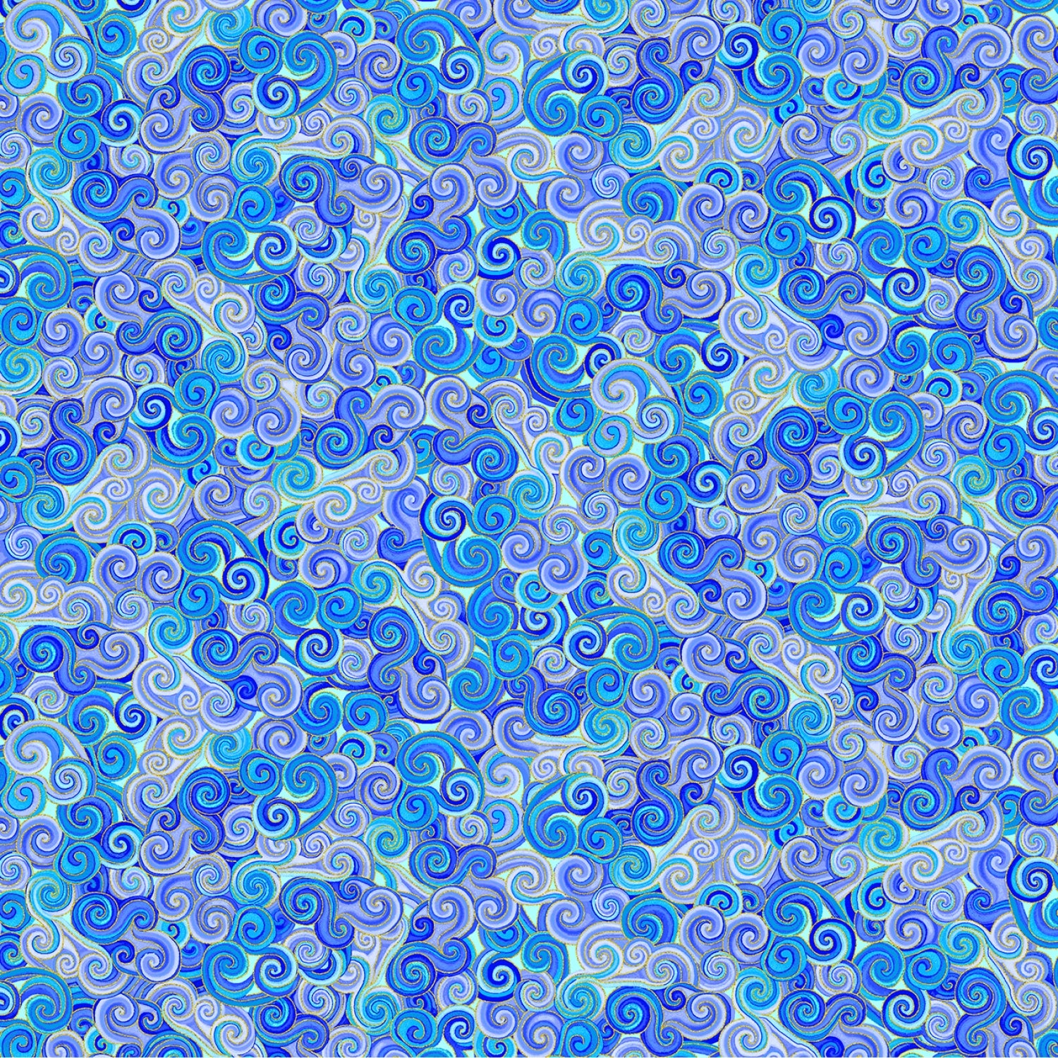 Purple Metallic Scroll