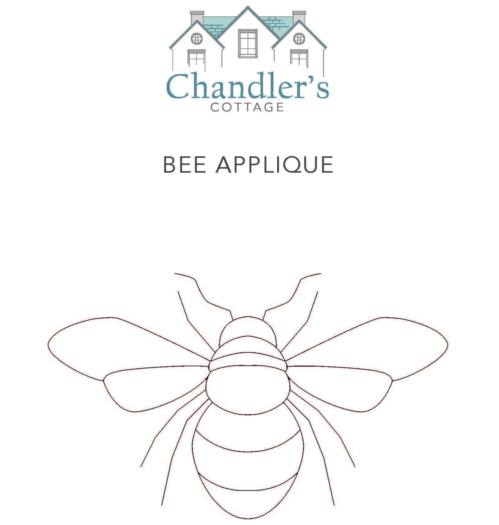 Bee Applique - Free Download