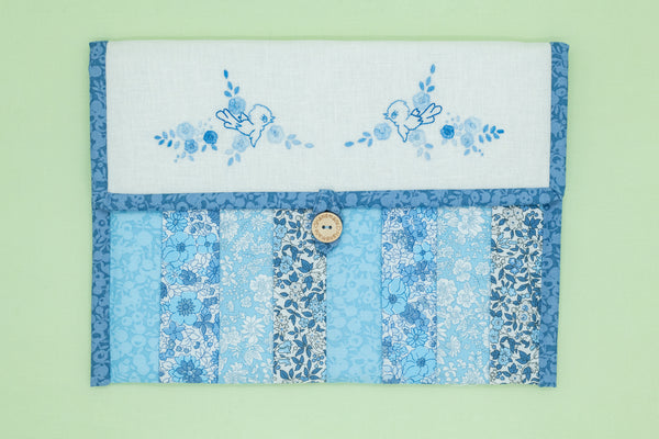 Delft Bird Pouch - Blue