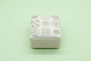 Sampler Pincushion - Cream