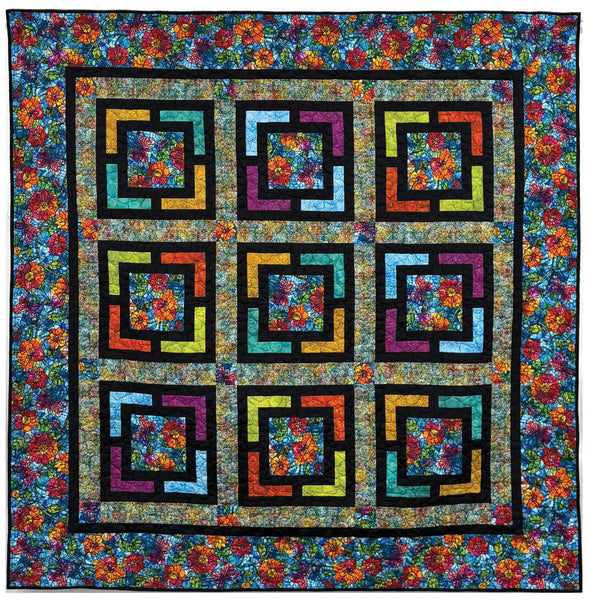 Felicity's Treasure Block Quilt - Dear Clara in Blue