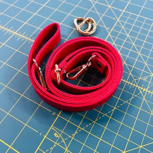 Swing Satchel Shoulder Strap & D rings - Red
