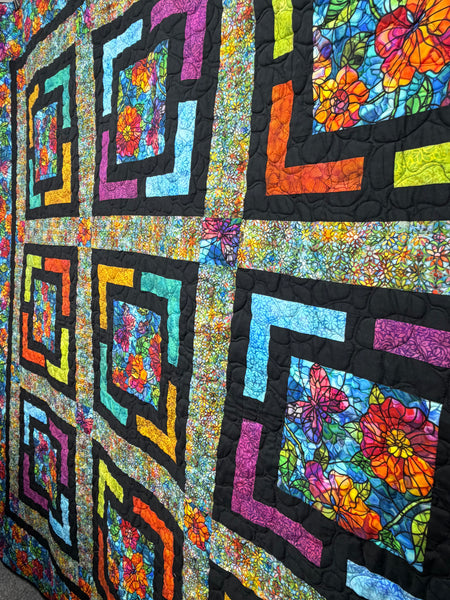 Felicity's Treasure Block Quilt - Dear Clara in Blue
