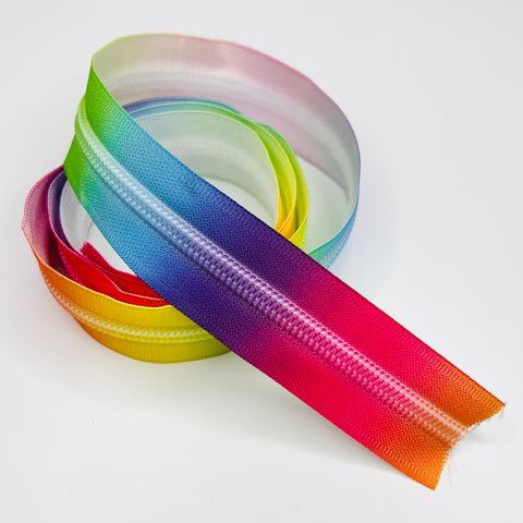 Zipper - Rainbow with Self Coloured Zip