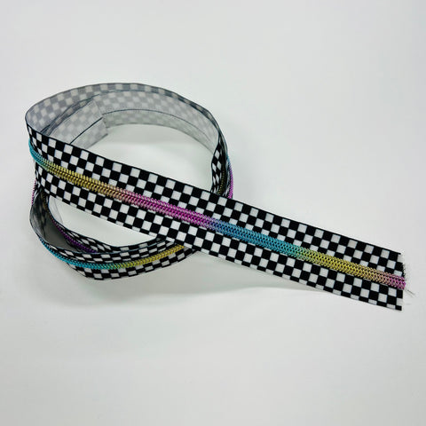 Zipper - Rainbow Checker 1m