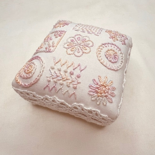 Sampler Pincushion - Pink