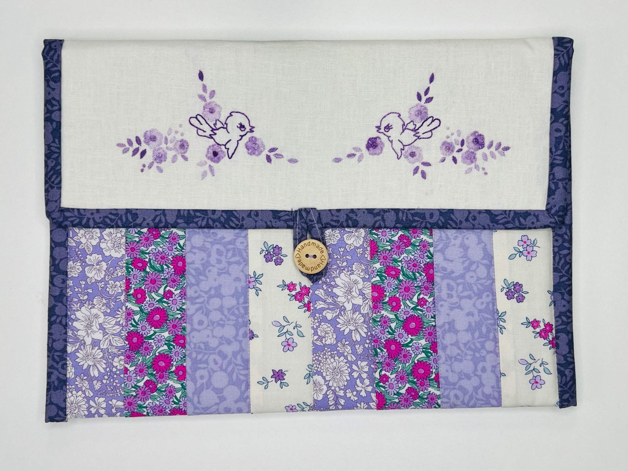 Delft Bird Pouch - Purple