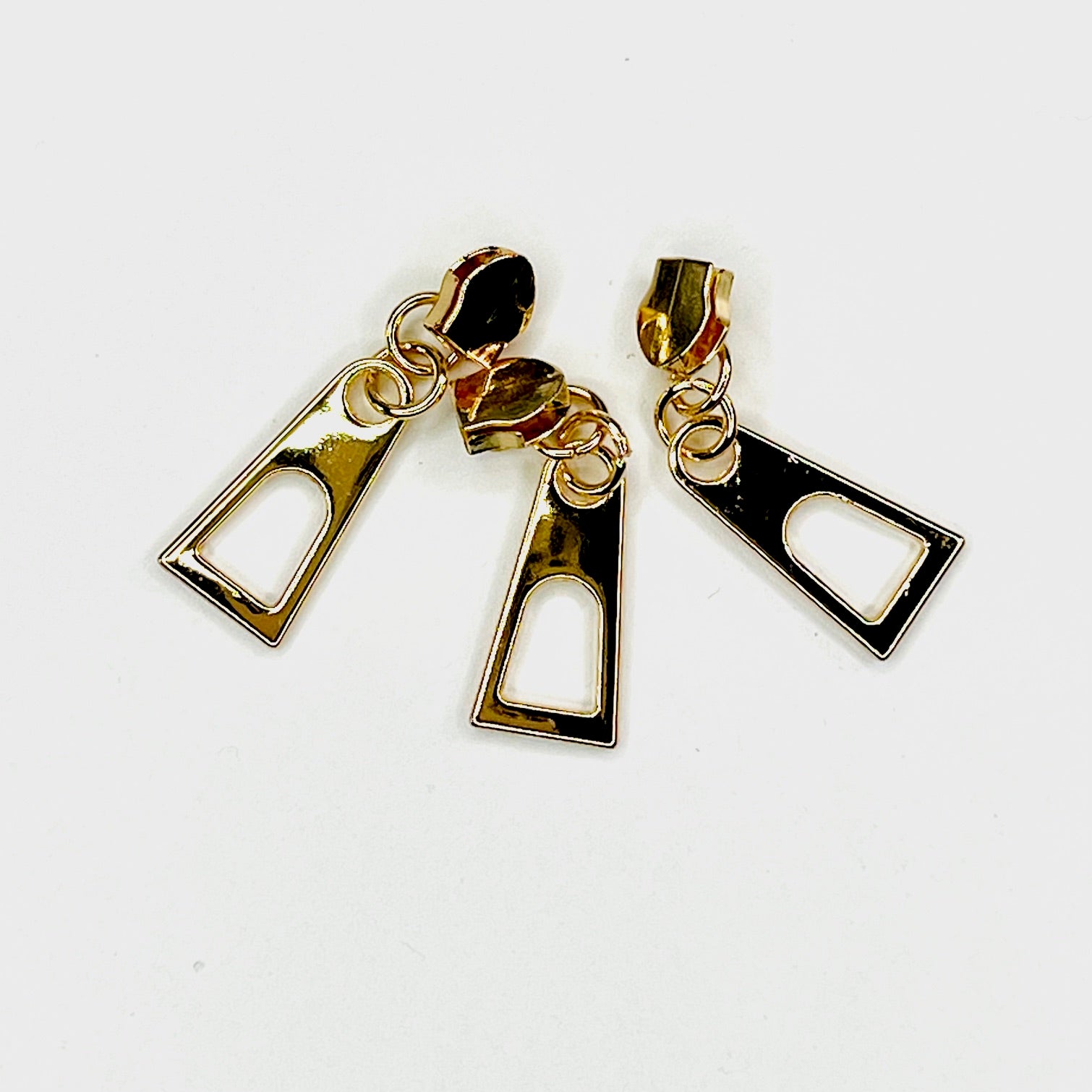Zipper Pull - Gold Eyelet Designer 3pk