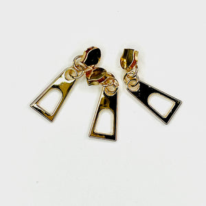 Zipper Pull - Gold Eyelet Designer 3pk
