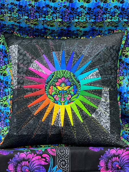 Rainbow Spikes Cushion - Pattern Only