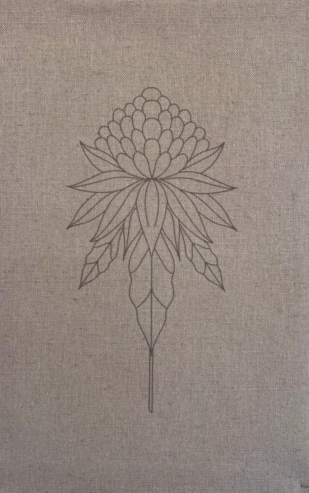 Waratah Stitchery Panel