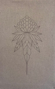 Waratah Stitchery Panel