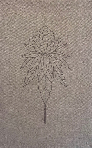Waratah Stitchery Panel