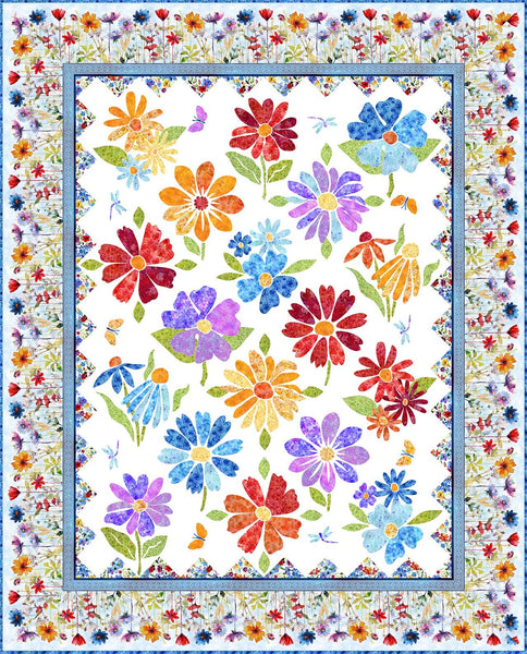 Blooming Day & Night - Applique Quilt Pattern BDN-AQP