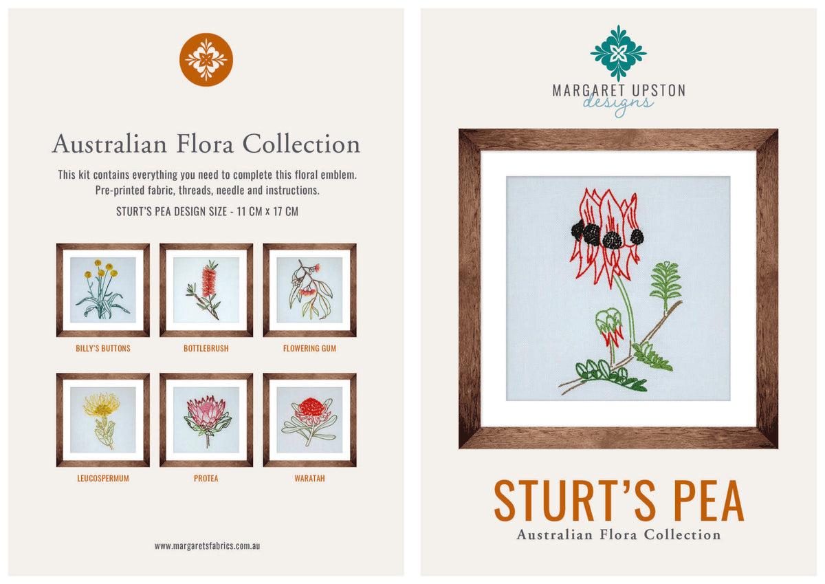 Australian Stitchery - Sturt's Pea – Chandlers Cottage