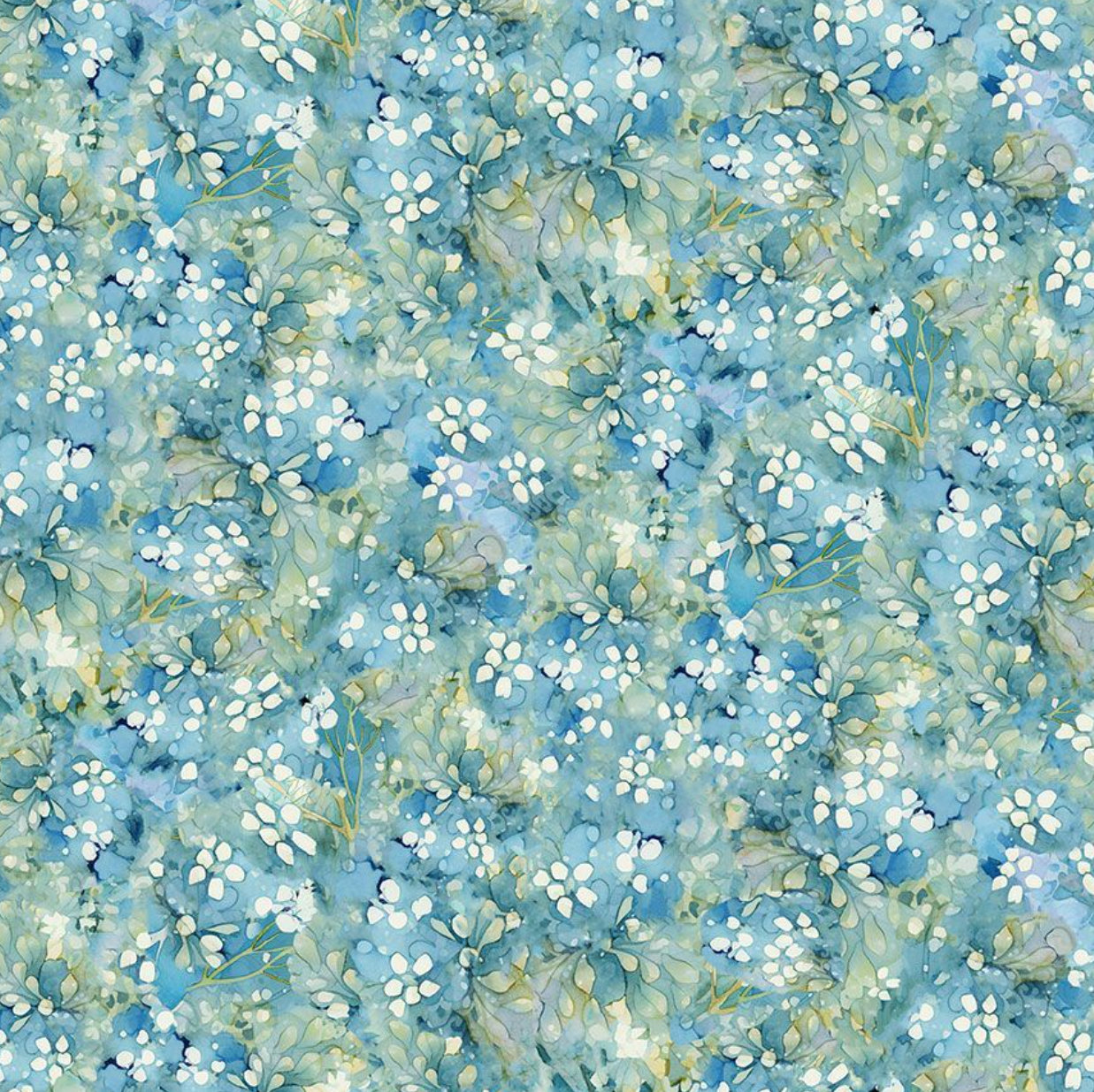 Timeless Treasures - Fleur - CD3687 - Blue