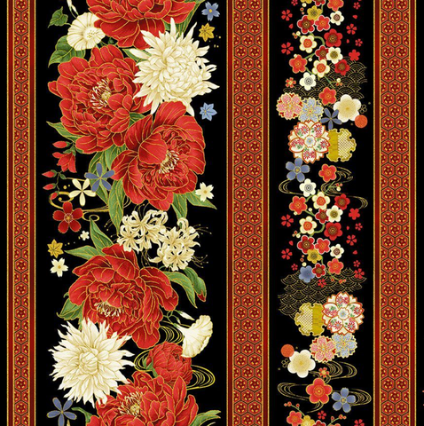 Lotus Garden Stripes - Lotus-CM3662 - Timeless Treasures