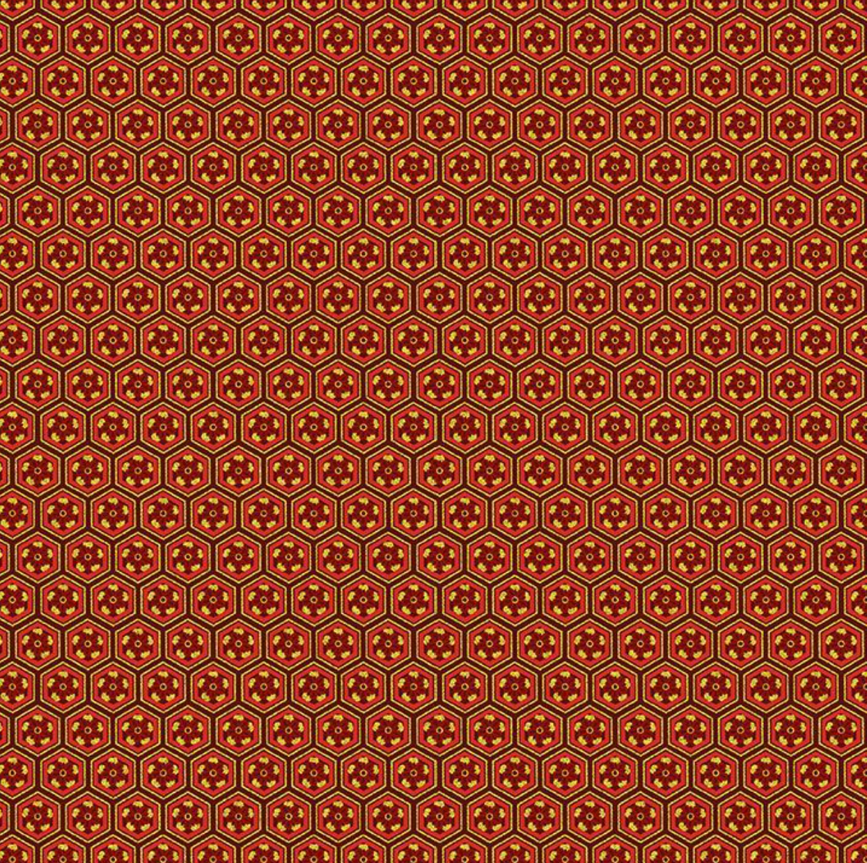 Geo Metallic Floral - Lotus-CM3668 - Timeless Treasures