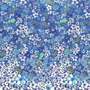 Metallic Impressions Meadow Cobalt