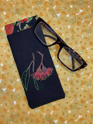 Gumflower Glasses Case - Black