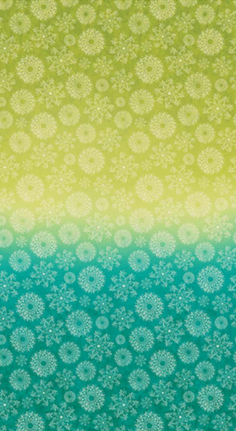 Benartex - Wishflower Ombre - Lime/Teal (Wishflower)