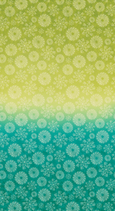 Benartex - Wishflower Ombre - Lime/Teal (Wishflower)