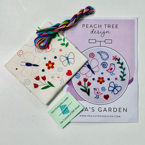 Peach Tree Design Stitchery - Oma's Garden