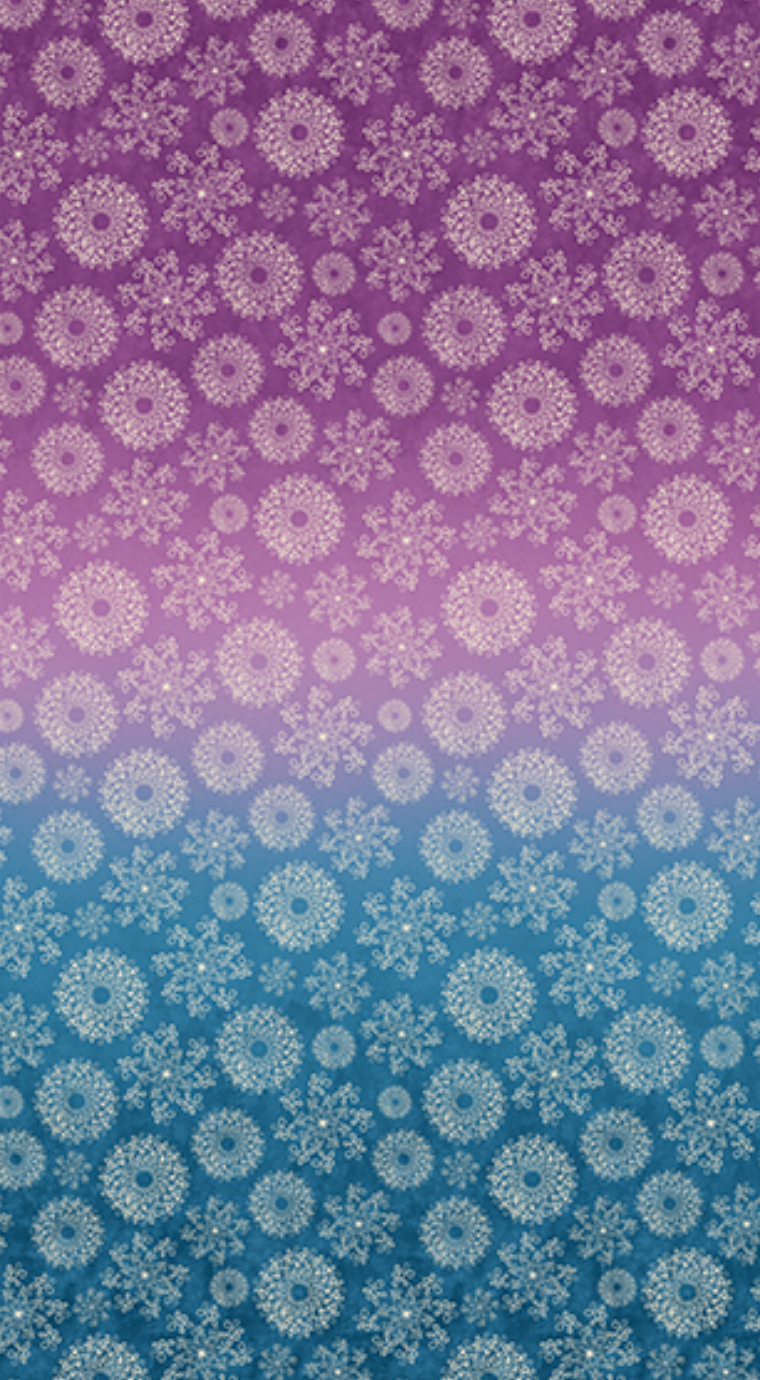 Benartex - Wishflower Ombre - Purple/Blue (Wishflower)