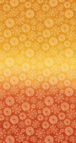 Benartex - Wishflower Ombre - Orange/Gold (Wishflower)