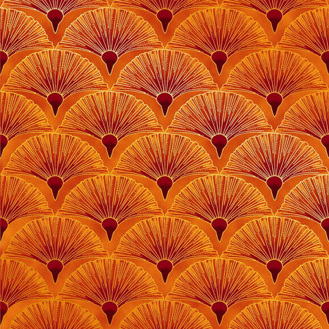 Melba - Fan - Orange/Gold (0005-3)