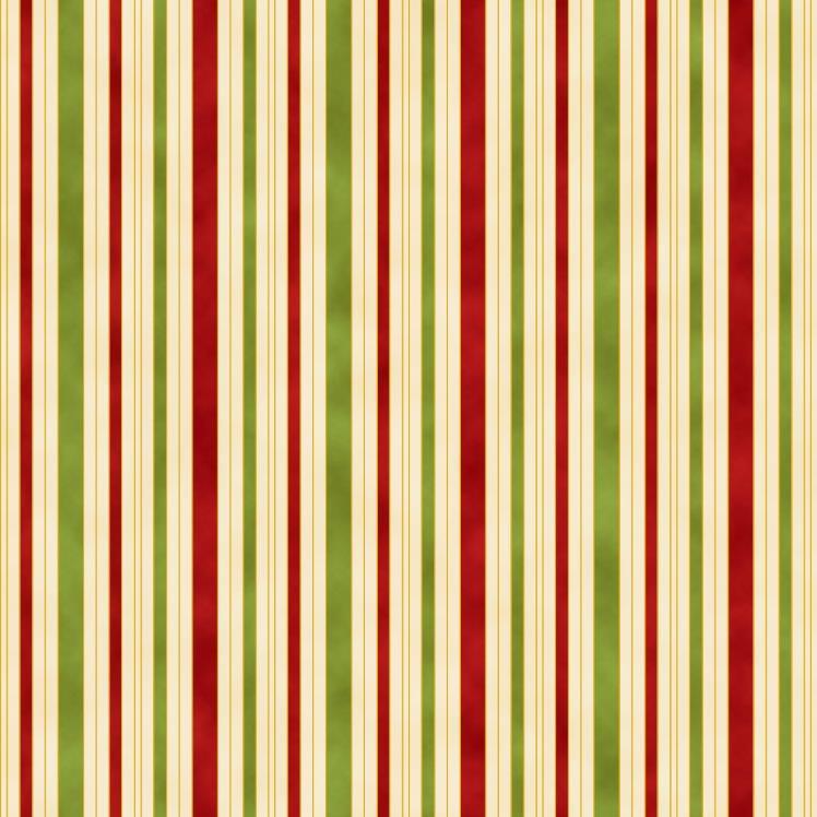Hampton Stripe - Red/Green/Ivory (0011-1)