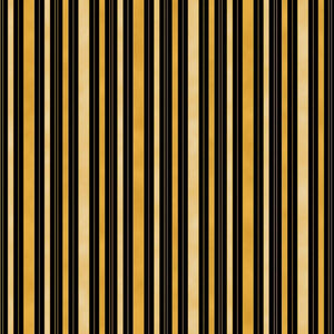 Hampton Stripe - Black/Gold/Cream (0011-7)