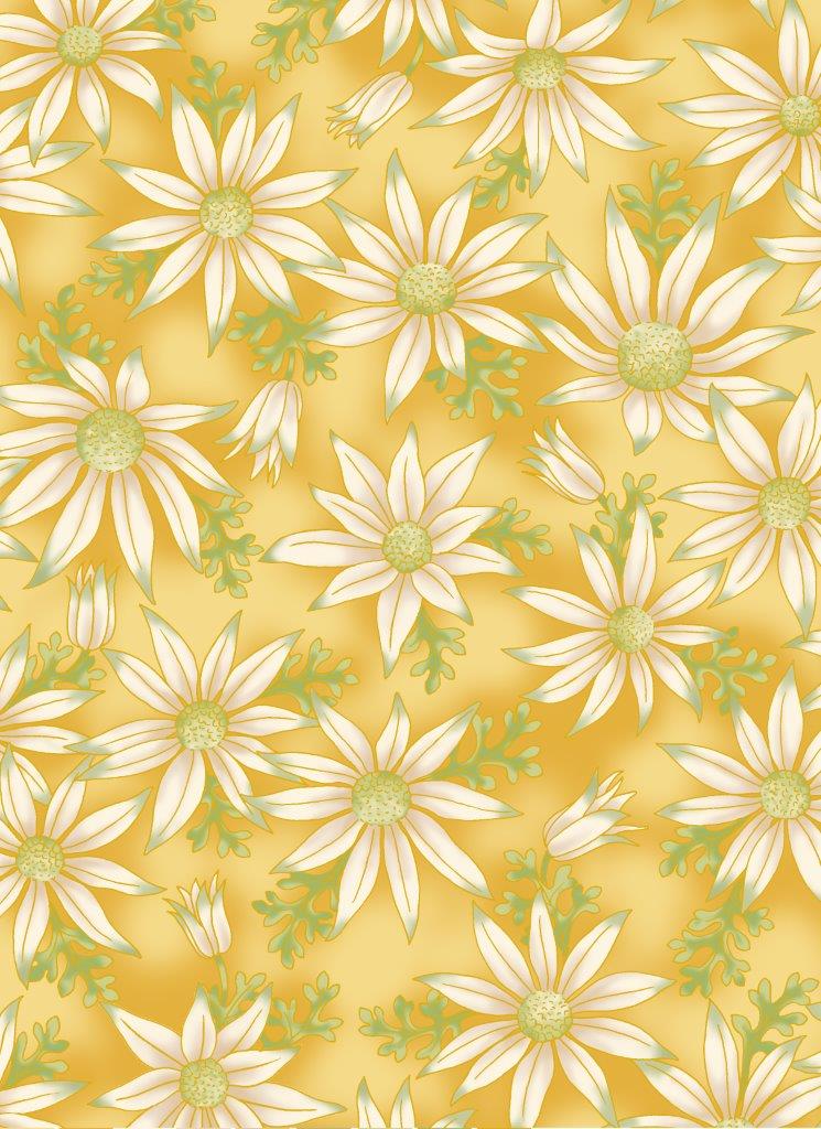 UTAS - Flannel Flowers - Gold (0015-17)