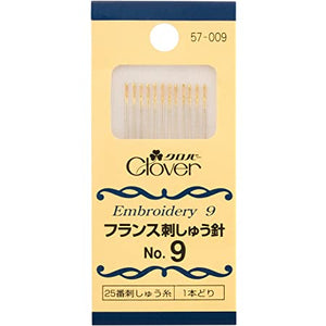 Clover - French Embroidery Needles No.9