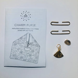 Charm Purse - Fan - Gold