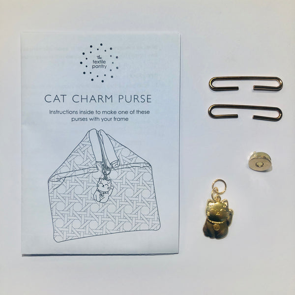 Charm Purse - Cat - Gold
